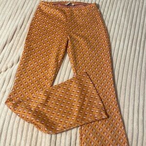 Zara bell bottoms patterned